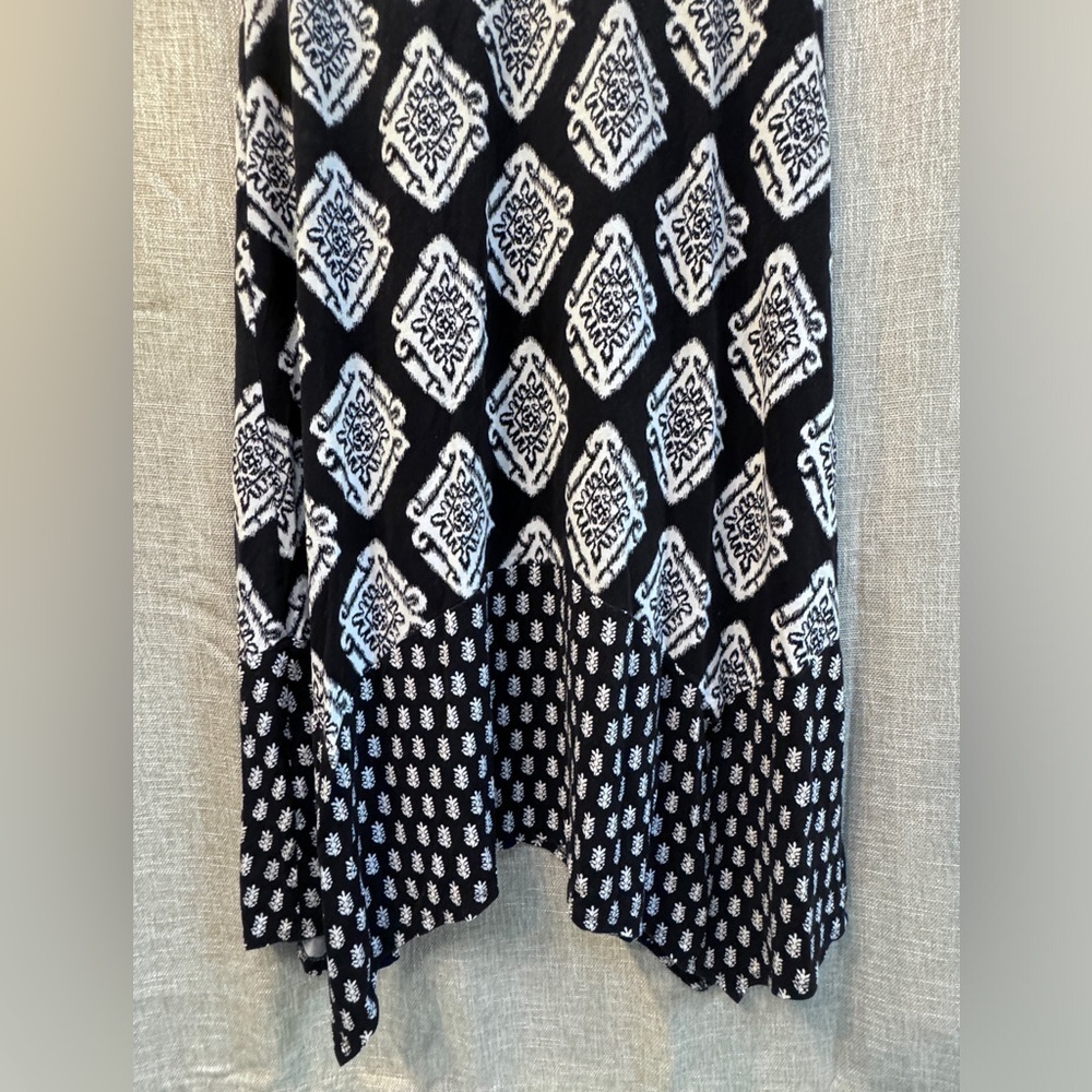 Tommy Bahama Women's Taj Tiles Maxi Dress, Black Sleeveless Asymmetrical size Lg - Picture 8 of 9